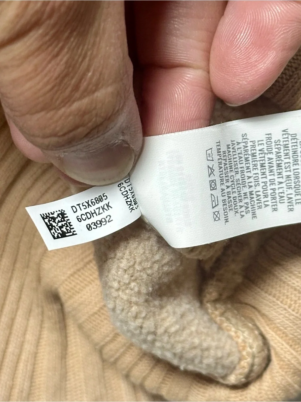 aerie Cropped Hoodie in Beige - Picture 9 of 10